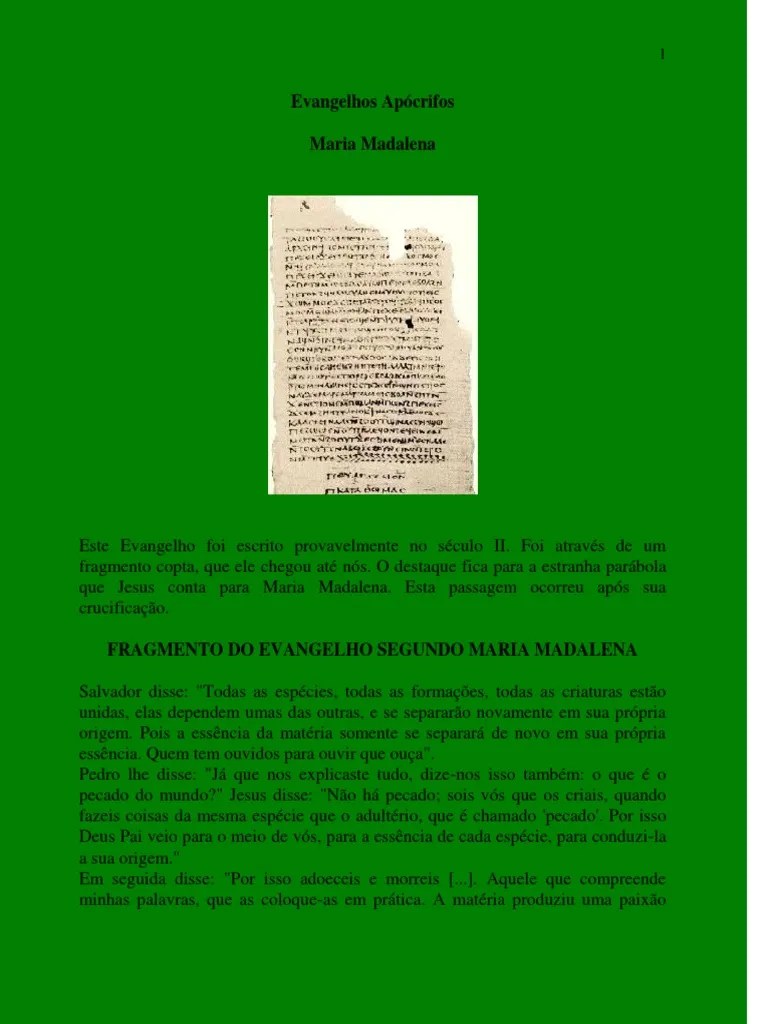 Evangelho De Maria Madalena | PDF