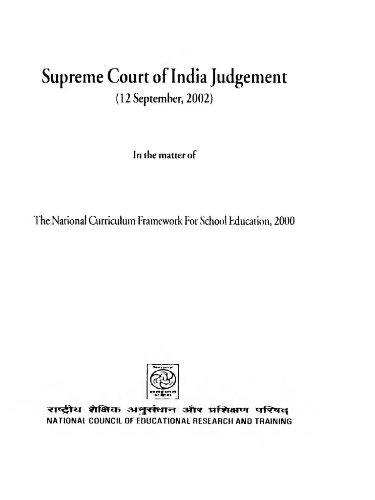 Supreme Court Of India Judgement (12 September, 2002) - D11626 | PDF