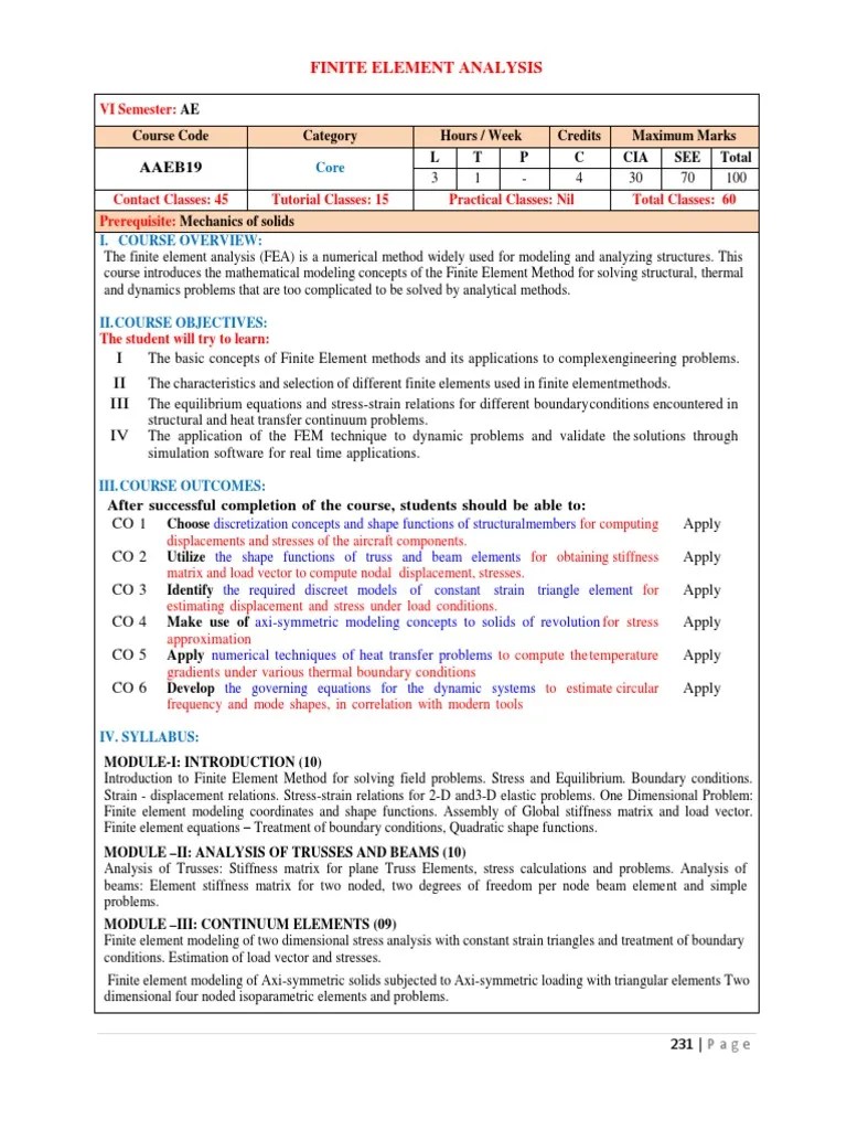Finite Element Analysis | PDF | Finite Element Method | Stress (Mechanics)