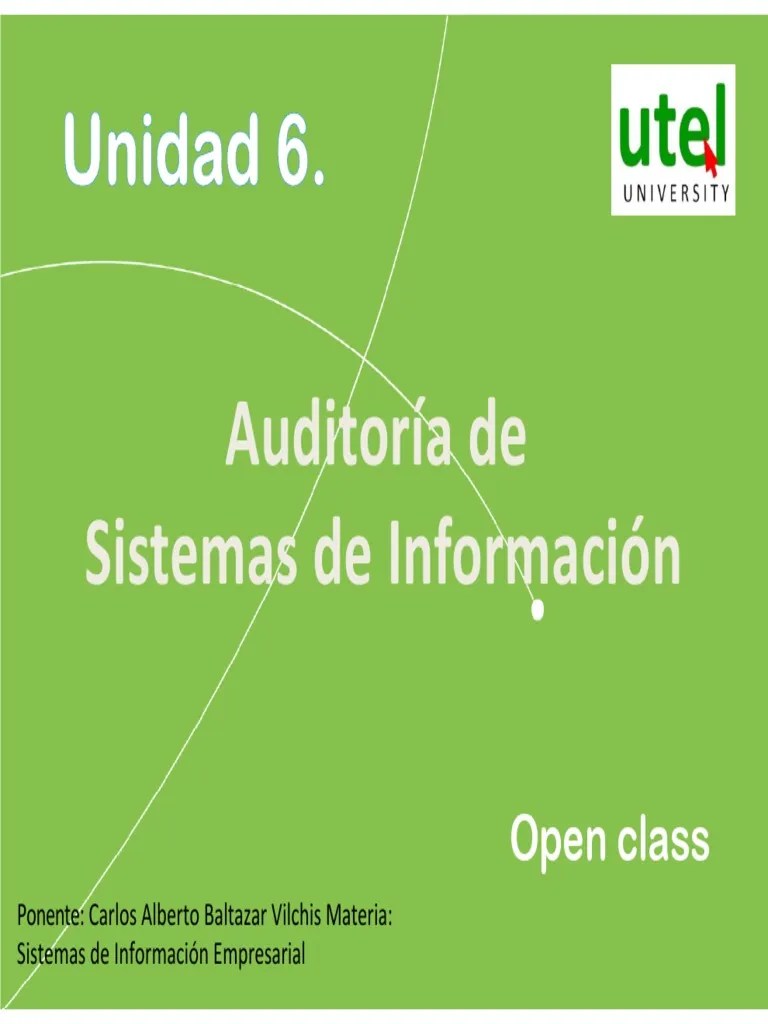 Auditoría De Sistemas De Información | PDF