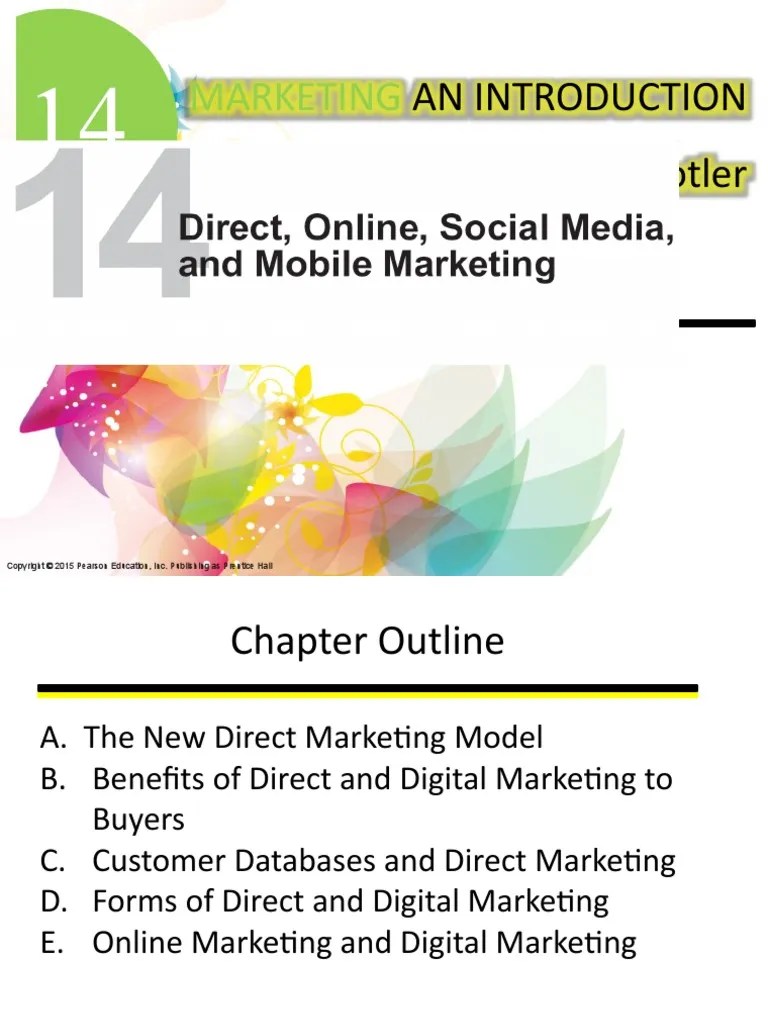 Chapter 14 - Direct - Online Marketing-Building Direct Customer Relationships | Download Free ...