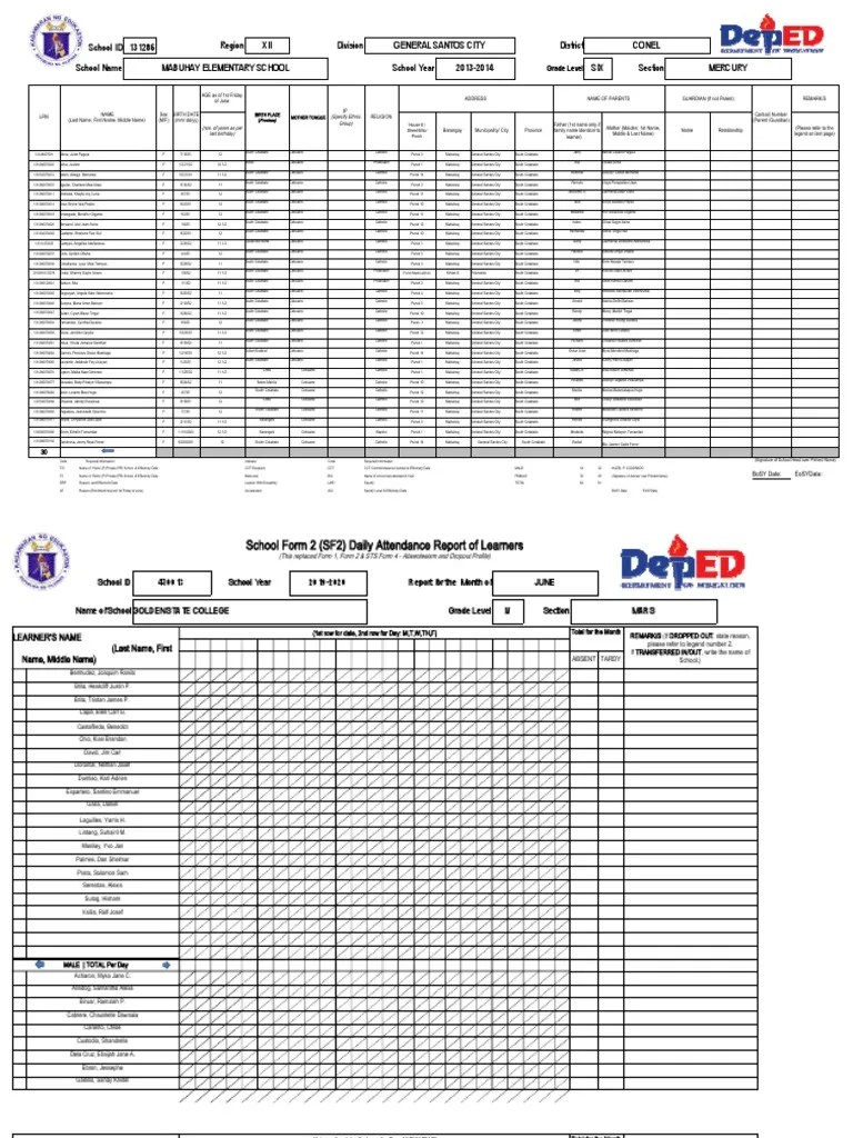 School Forms 1 10 | PDF | Psychological Concepts | Behavioural Sciences