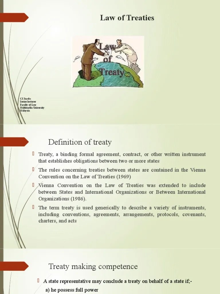 Slide 8 Law Of Treaties | Download Free PDF | Treaty | Ratification