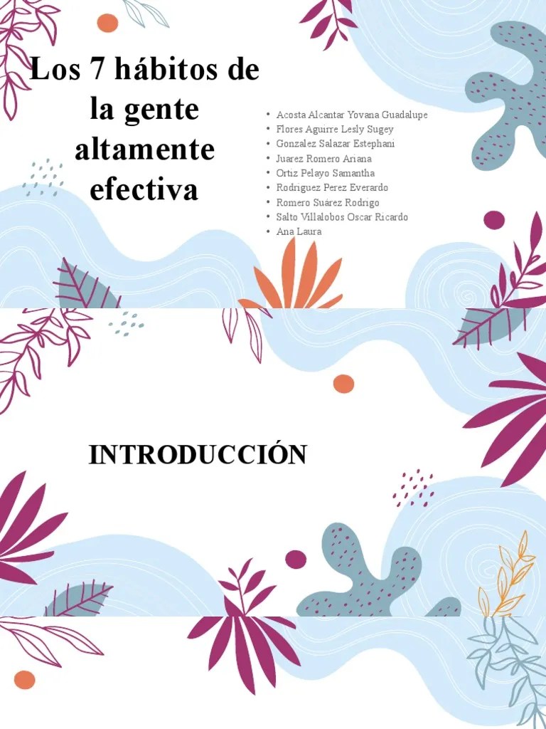 Los 7 Hábitos De La Gente Altamente Efectiva | PDF | Mente | Pensamiento