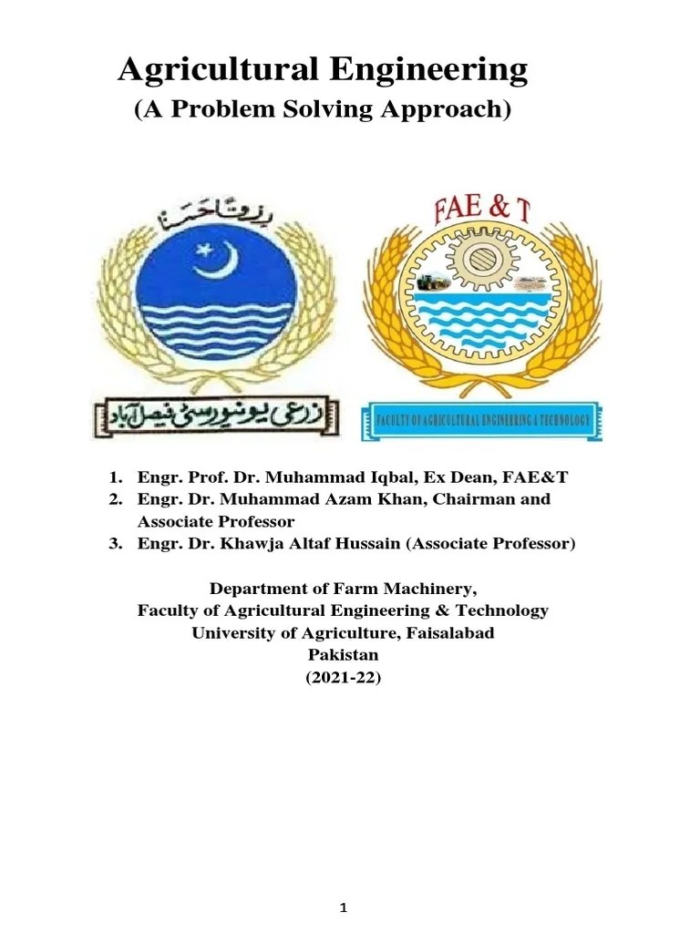 Book Agricultural Engineering Problem Solving Apprach | PDF