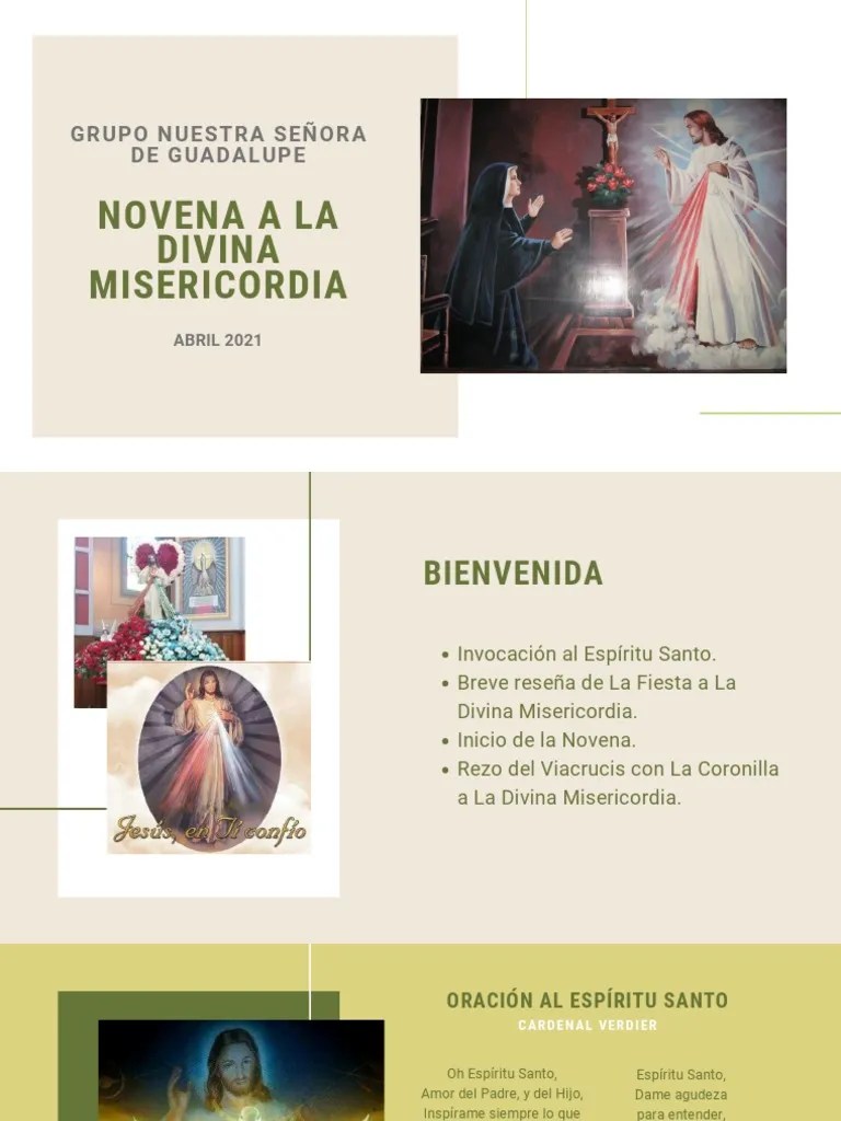 Novena A La Divina Misericordia. Dia Uno | PDF | Pecado | Oración