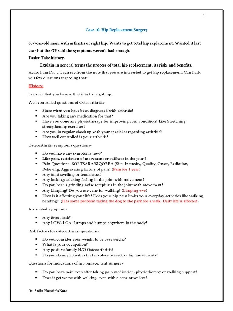 10 Hip Replacement Surgery | PDF | Surgery | Osteoarthritis