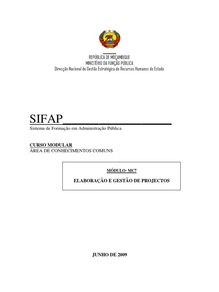 Elaboracao E Gestao De Projectos | PDF