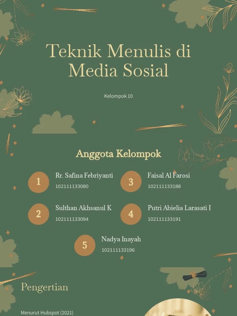 Teknik Menulis Di Media Sosial | PDF