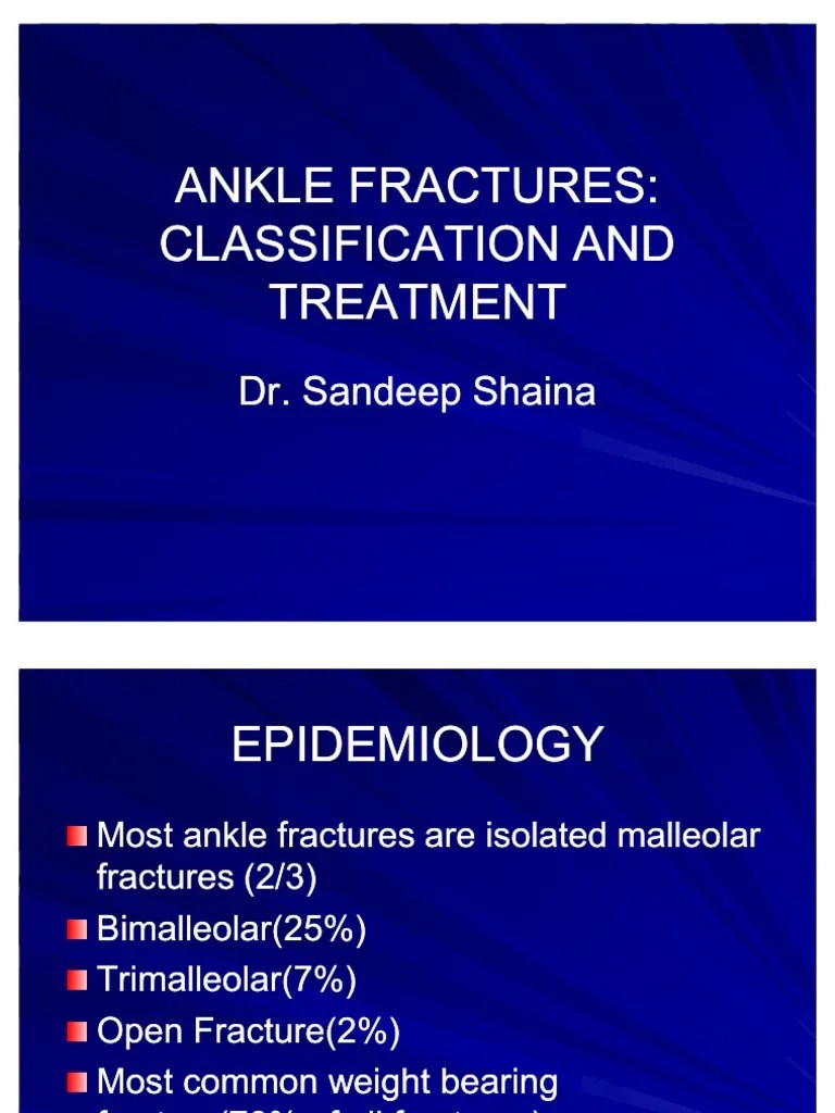 Ankle Fractures | PDF