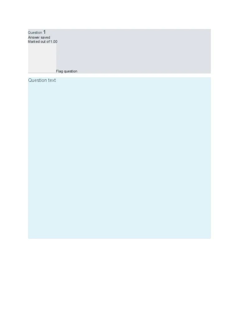 Question Text Answer Saved Marked Out Of 100 3 PDF Free | PDF ...