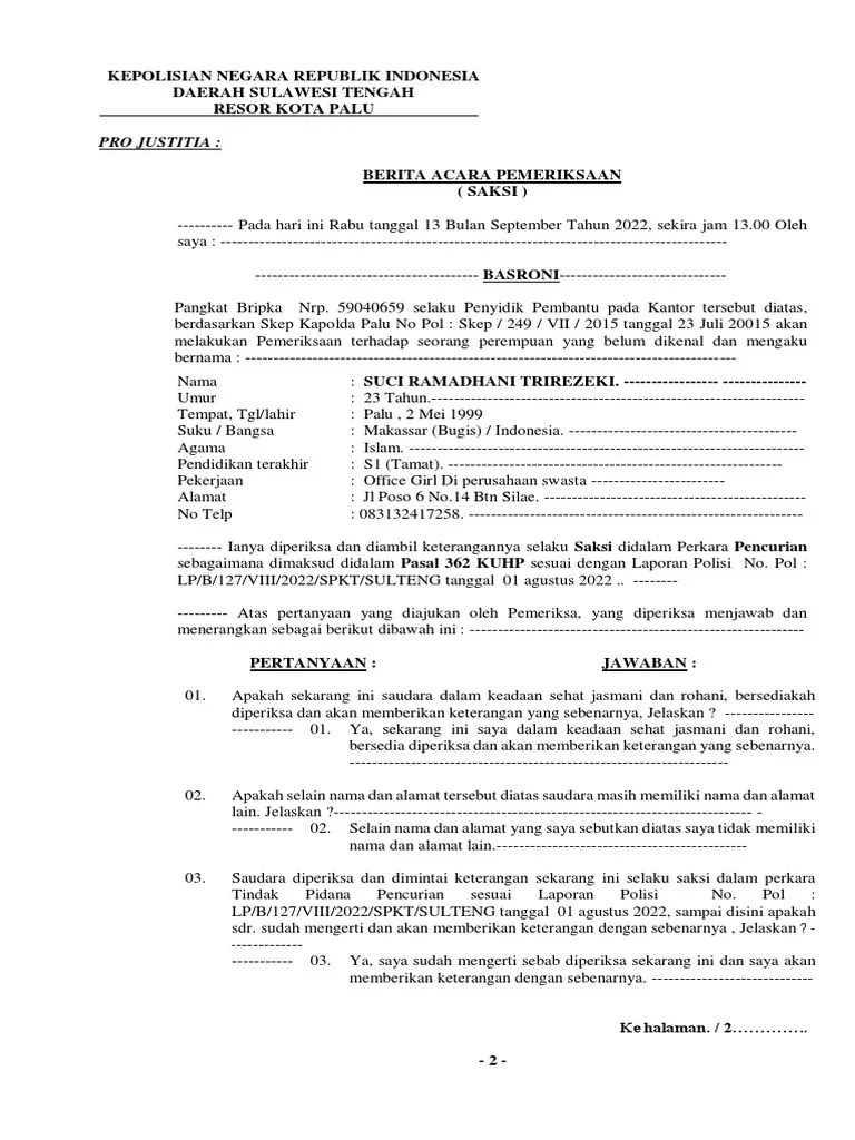 PDF - BAP SAKSI | PDF