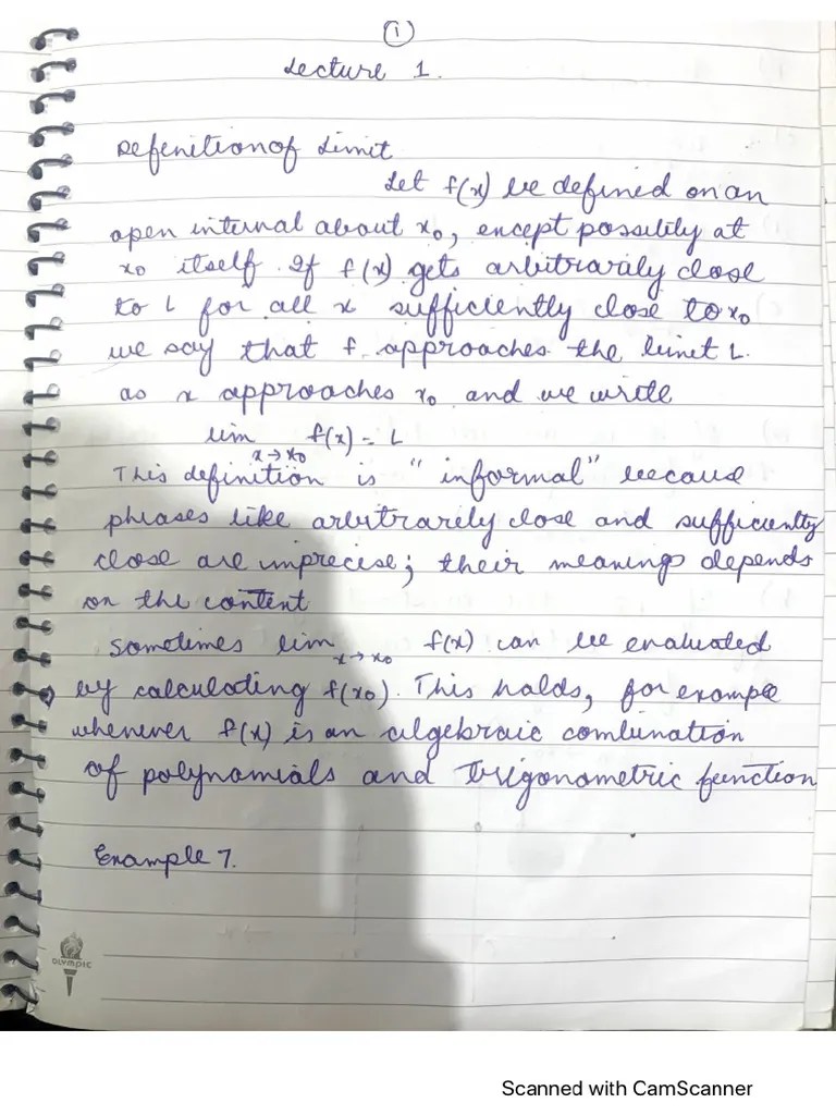 Calculus 1st Lecture | PDF