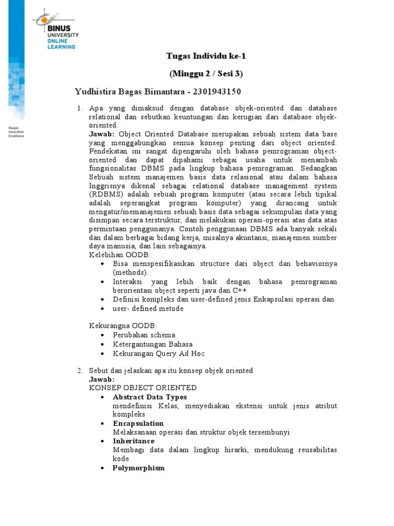 Object Oriented Database | PDF