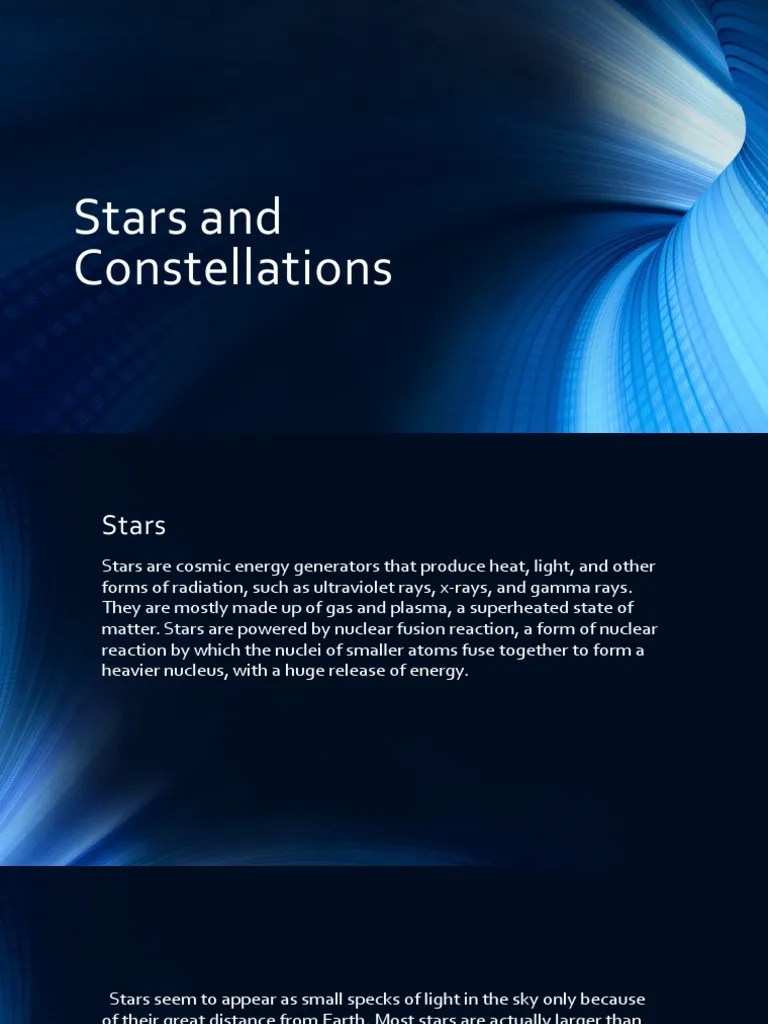 Stars And Constellations | PDF | Stars | Astronomy