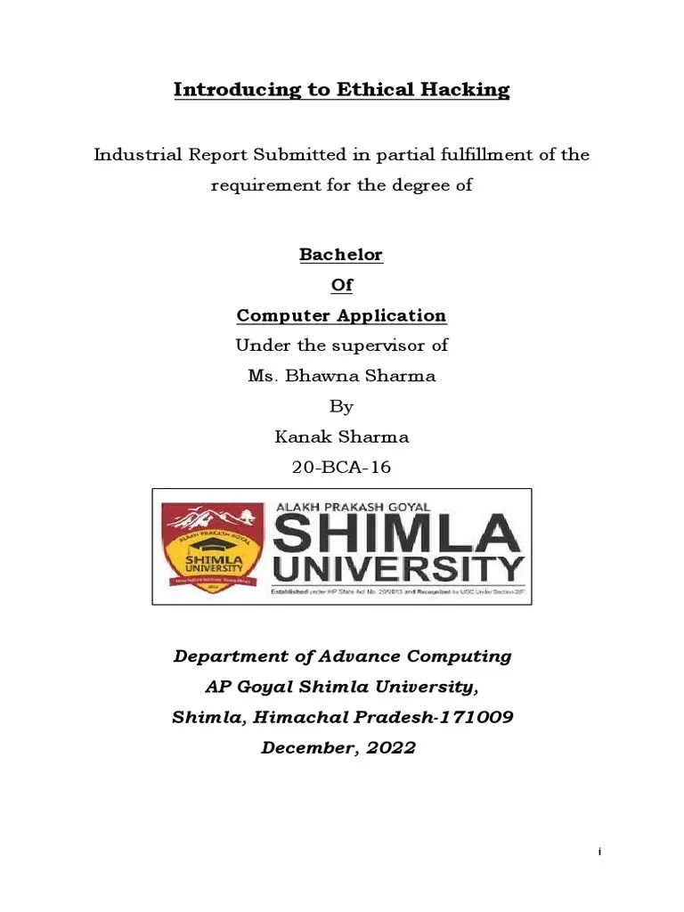 Intro To Ethical Hacking | PDF | Security Hacker | White Hat (Computer ...