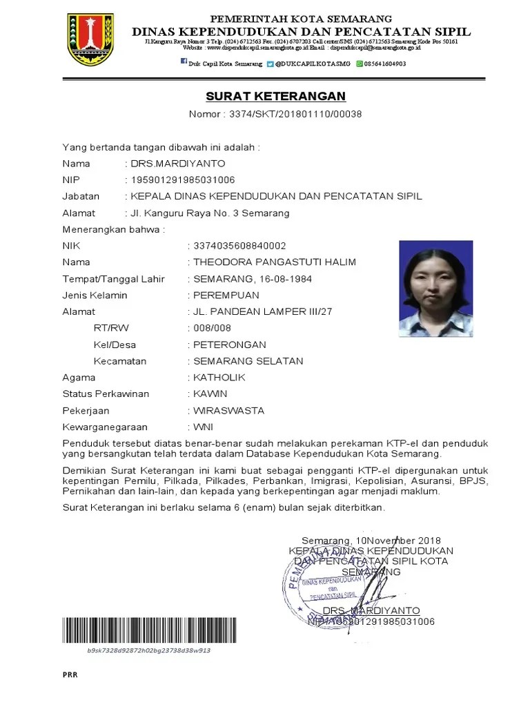 Surat Keterangan | PDF