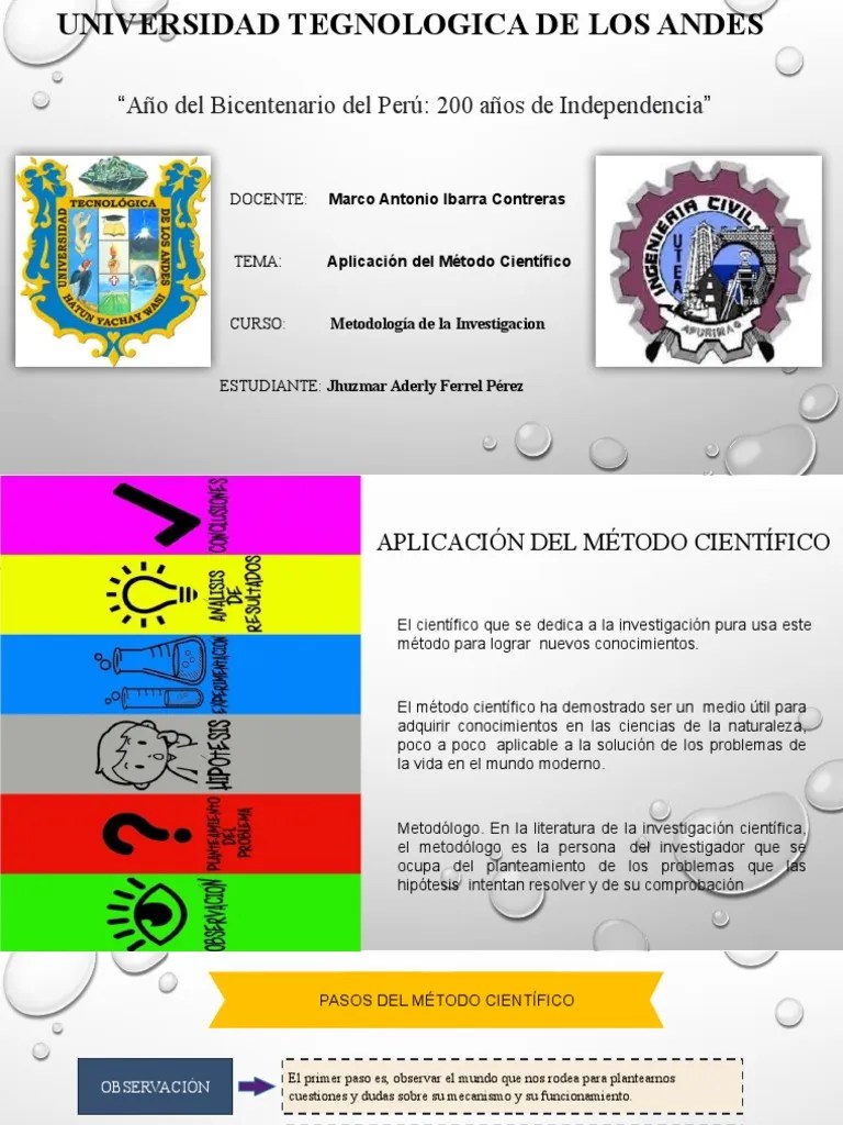 Aplicación Del Método Científico En La Investigación Sobre El Color De ...