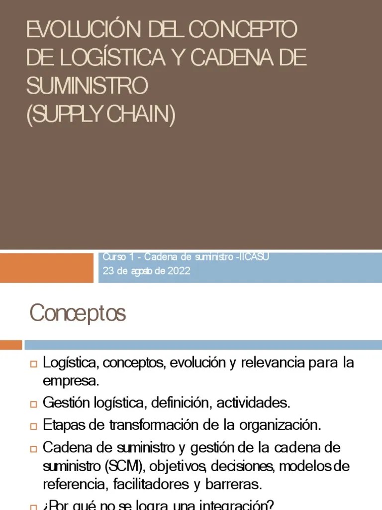 S1-Evolución Logística Y Cadena De Suministro_1 | PDF | Logística ...
