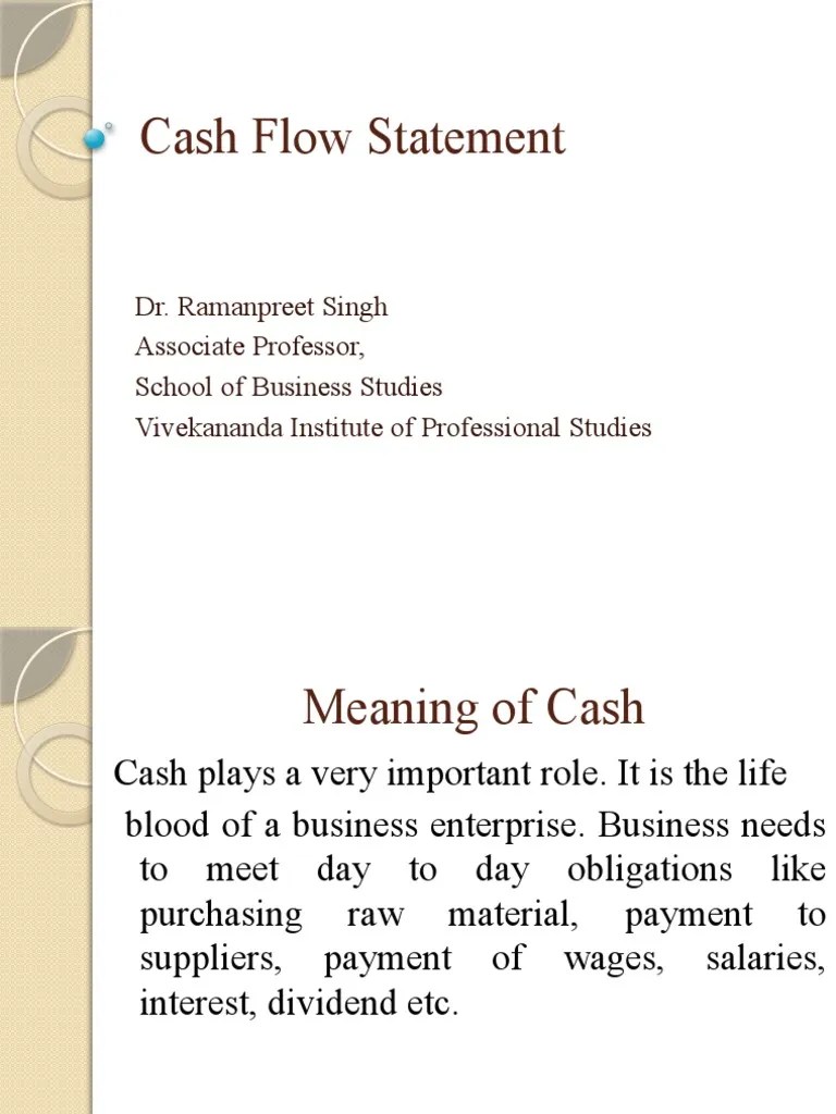 Cash Flow Statement | PDF | Dividend | Cash Flow Statement