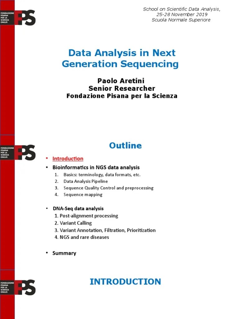 Data Analysis In Next Generation Sequencing | PDF | Dna Sequencing | Bioinformatics