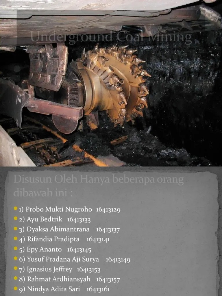 Coal Underground Mining | PDF