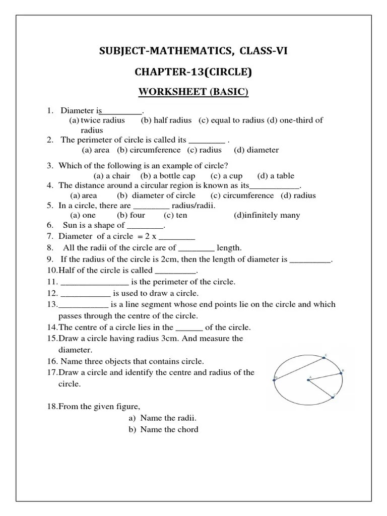 Circle | PDF | Circle | Radius
