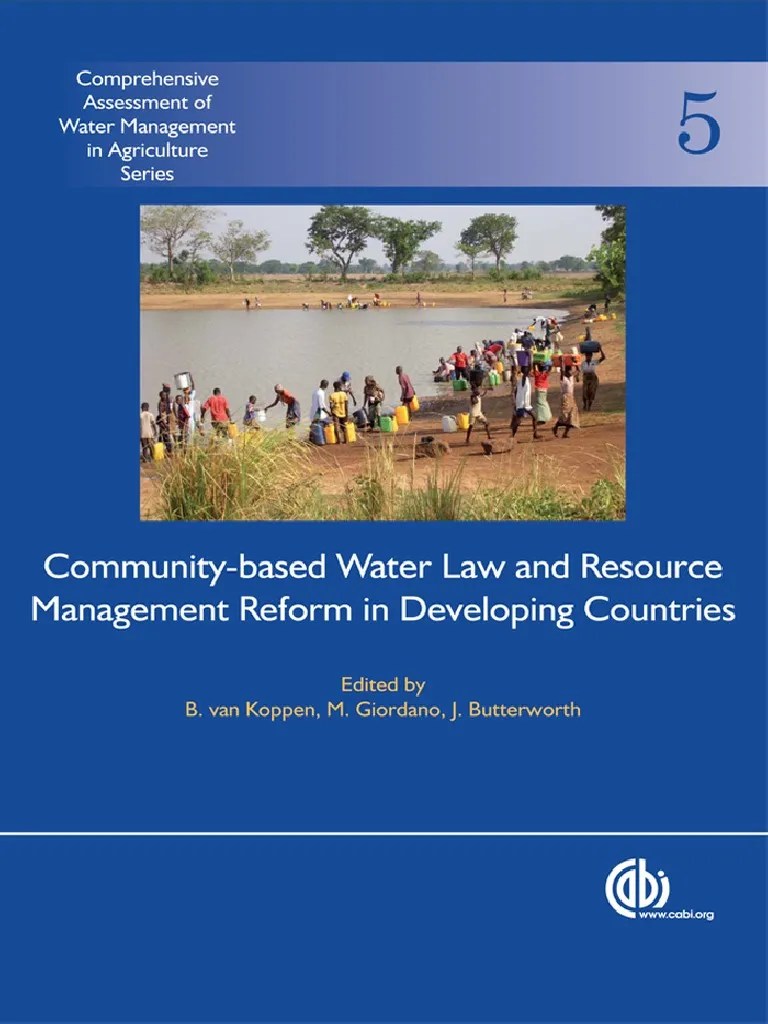 Community-Based Water Law And Water Resource Management Reform In ...