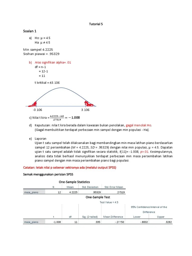 Jawapan Tutorial 5 GB6023 | PDF | Metode & Bahan Ajar