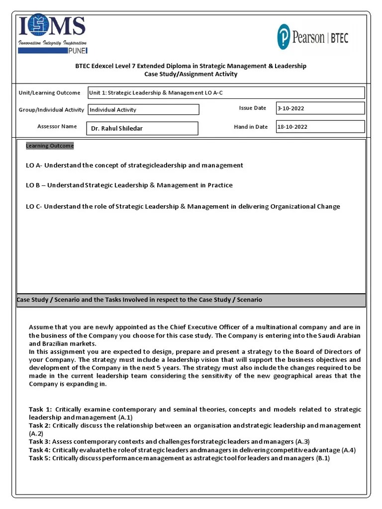 Leadership 1 | PDF | Leadership | Strategic Leadership