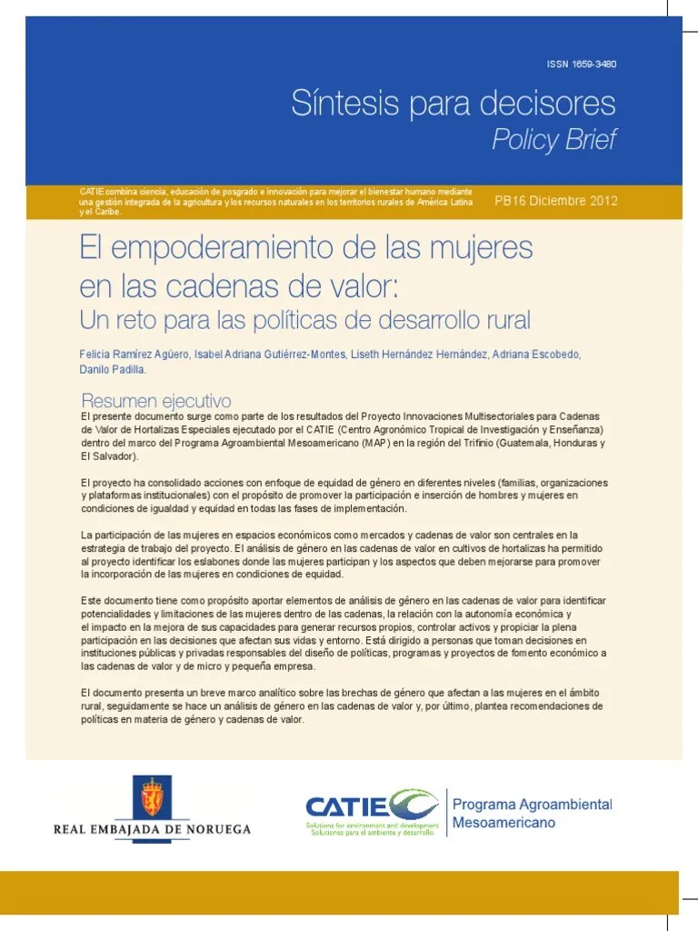 El Empoderamiento De Las Mujeres | PDF | Reducción De Pobreza | Empoderamiento