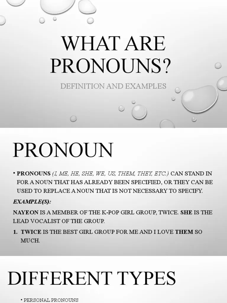 Pronouns | PDF