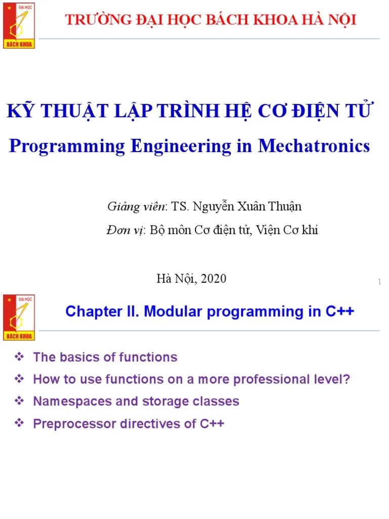 Chapter II. Modular Programming In C++ TCT | PDF | Subroutine ...