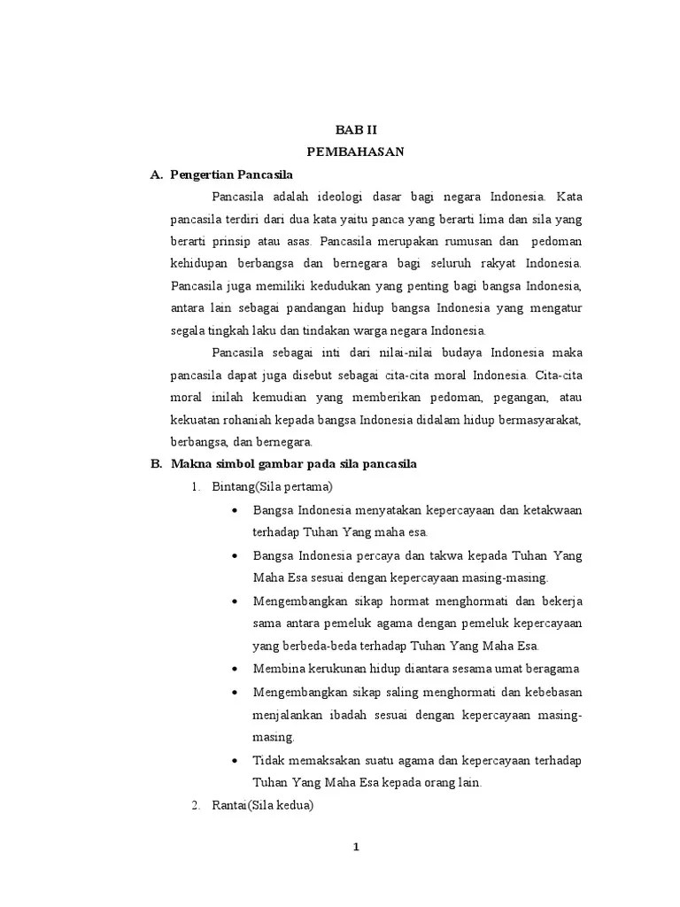 Makalah PPKN Makna Simbol Pancasila | PDF