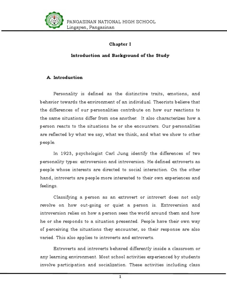 Final | PDF | Extraversion And Introversion | Personality Type