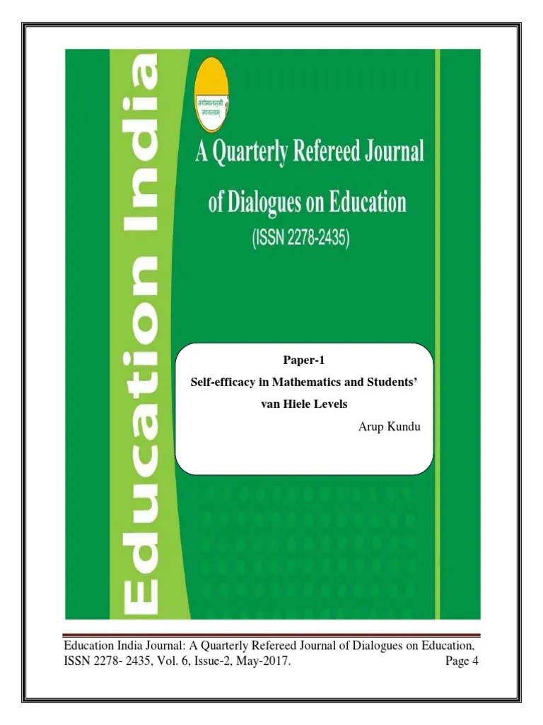 Self Efficacy In Mathematics And Student | PDF | Self Efficacy | Mann ...