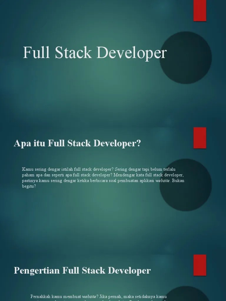 Full Stack Developer | PDF