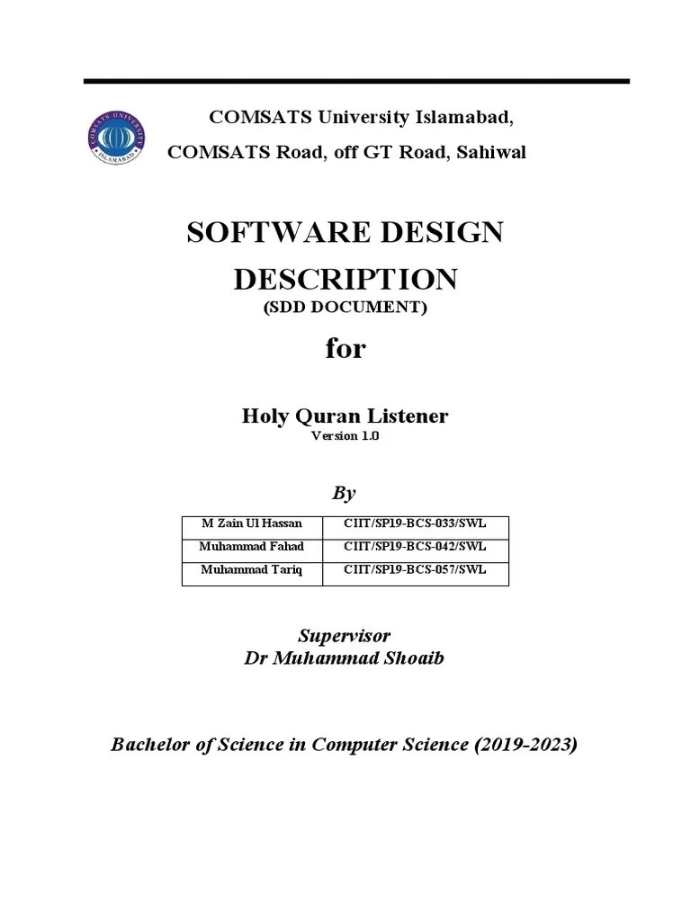 Fyp - SDD | PDF | Software Development Process | Graphical User Interfaces