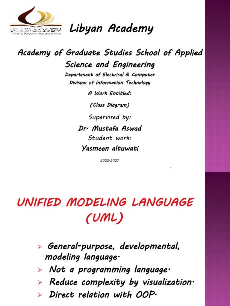 Unified Modeling Language Class Diagram ..Uml) | PDF | Class (Computer Programming) | Method ...