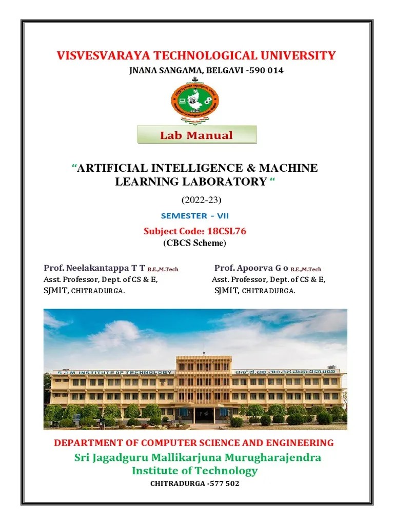 AIML Lab Manual | Download Free PDF | Machine Learning | Cluster Analysis
