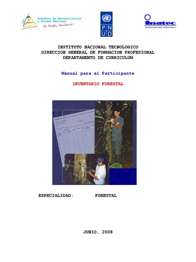 Manual De Inventario Forestal | PDF | Muestreo (Estadísticas) | Los Bosques