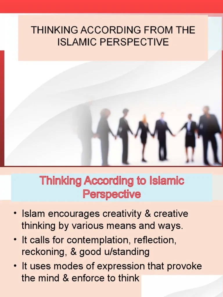 Thinking In Islamic Perspective | PDF | Creativity | Mind
