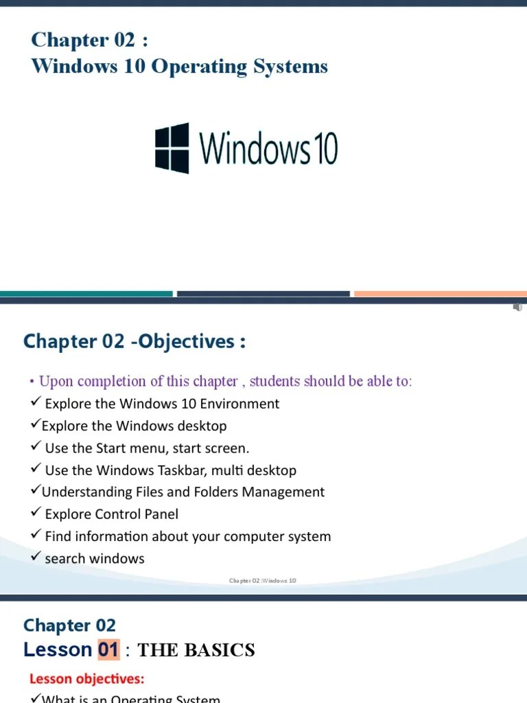 Ch02 Lesson01 | PDF | Graphical User Interfaces | Microsoft Windows