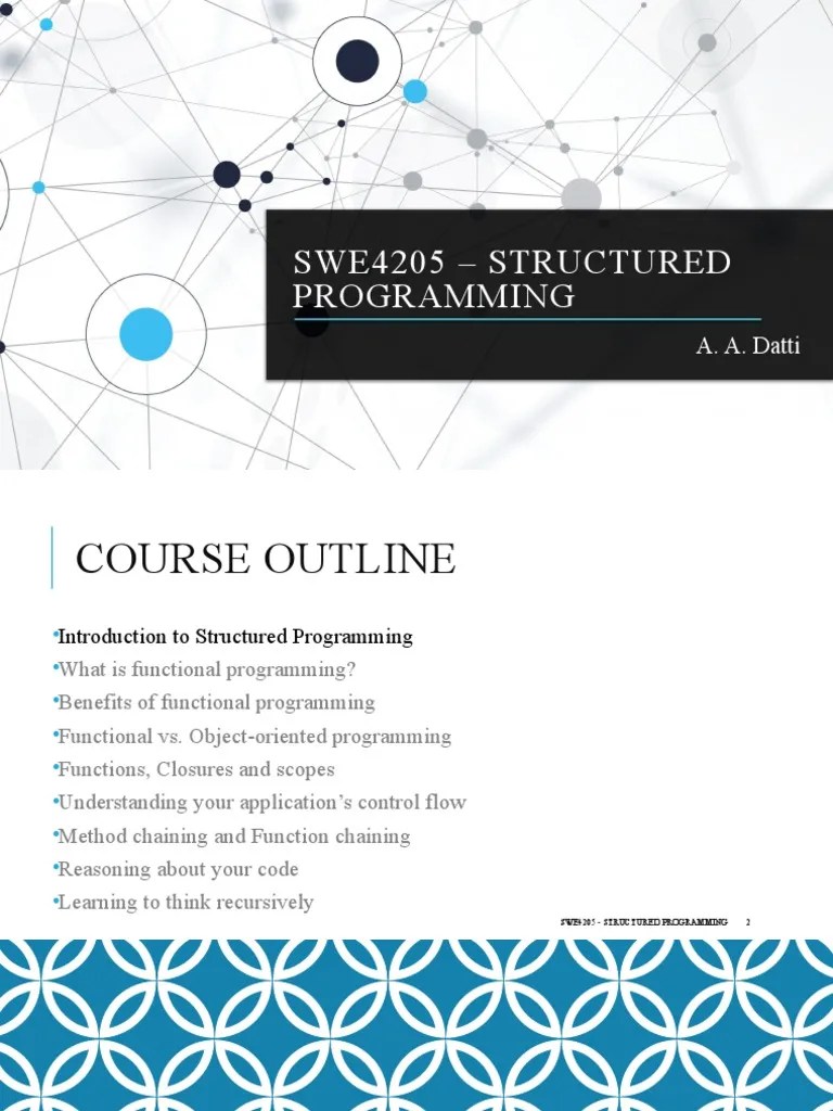 Structured Programming - Lecture 1 | PDF | Computer Programming ...