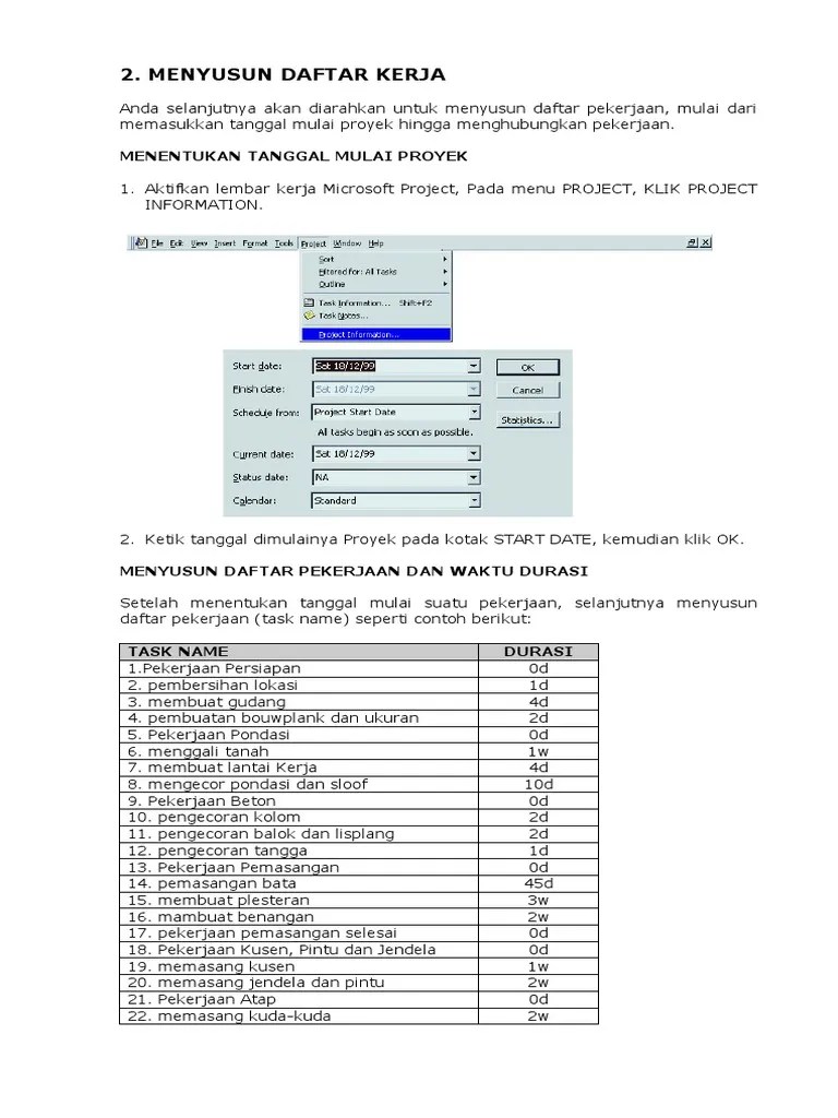 Tutorial MS-Project | PDF