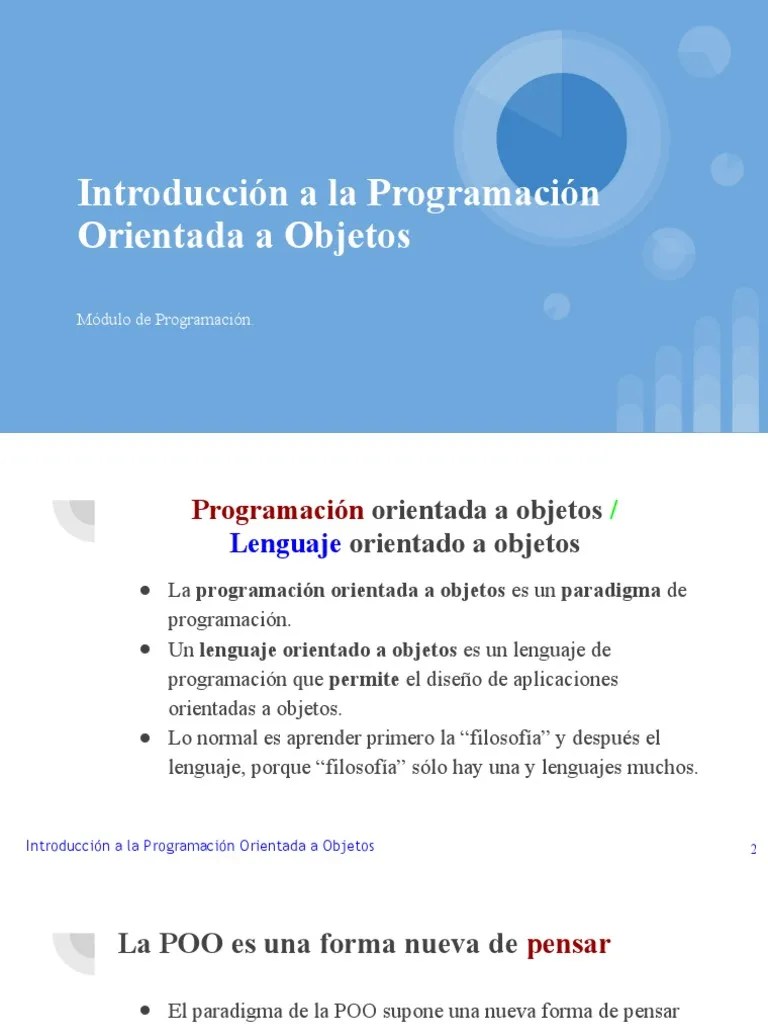 Tema 5.1. Introducción A La POO | PDF | Herencia (Programación ...