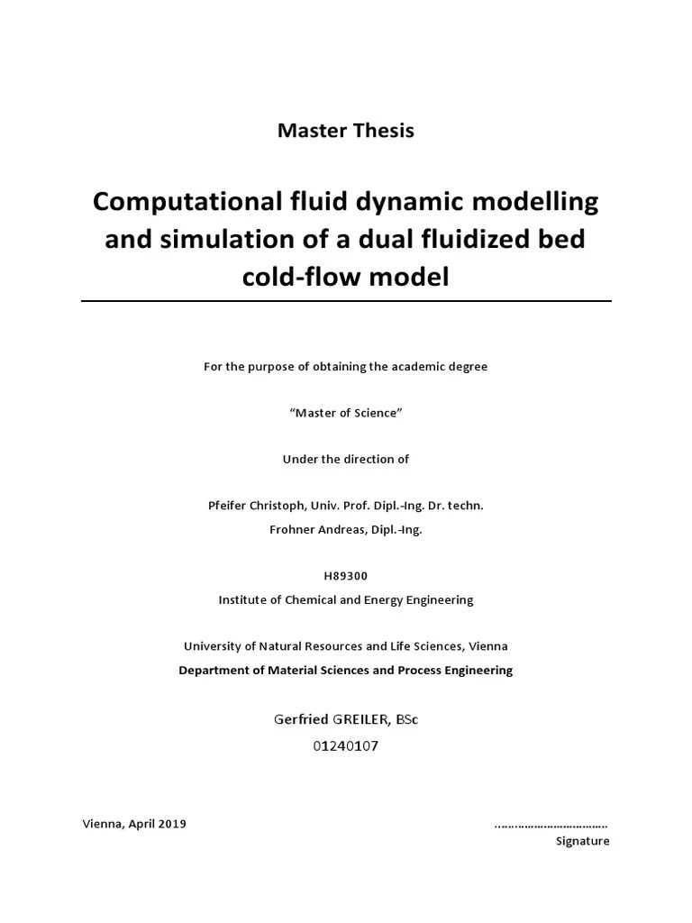 Computational Fluid Dynamic Modelling And Simulation Of A Dual ...