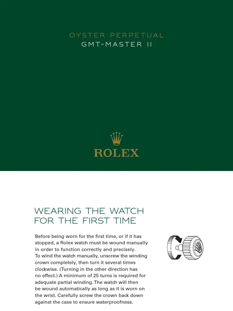 Rolex Gmt-Master-Ii En | PDF | Watch | Portable Tools