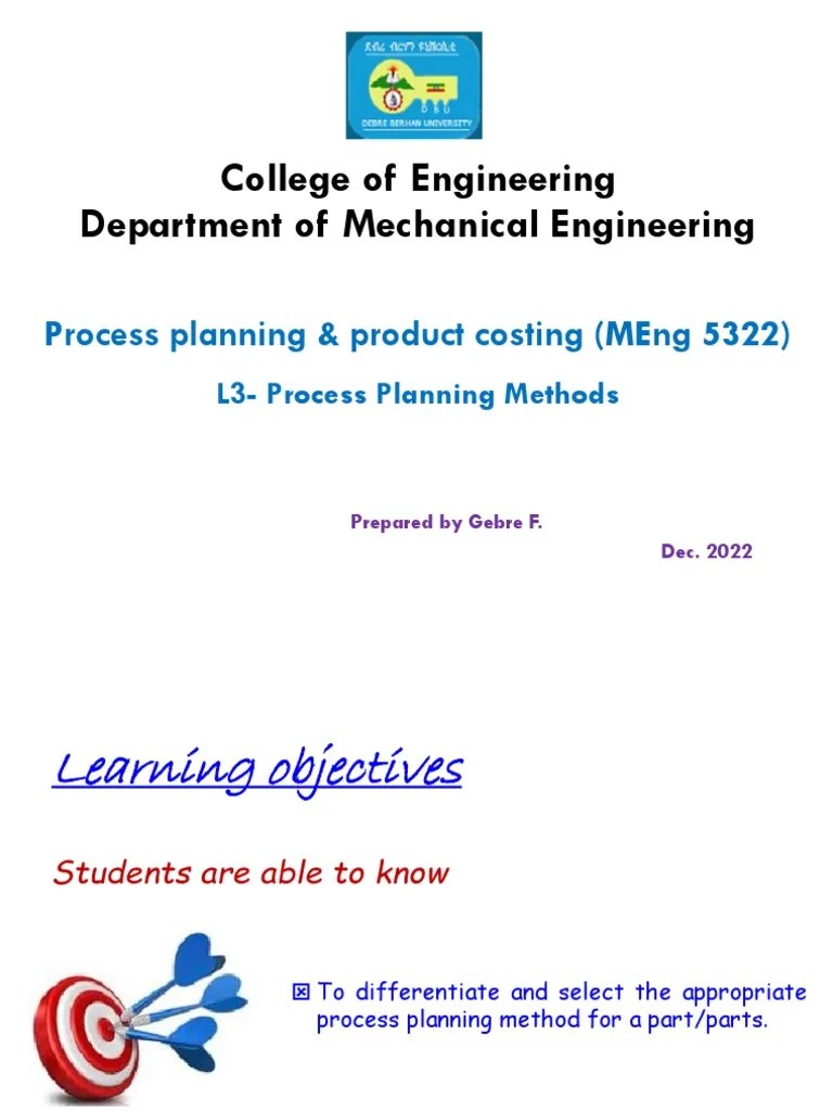 Process Planning Methods For Mechanical Parts: A Comparison Of Manual ...