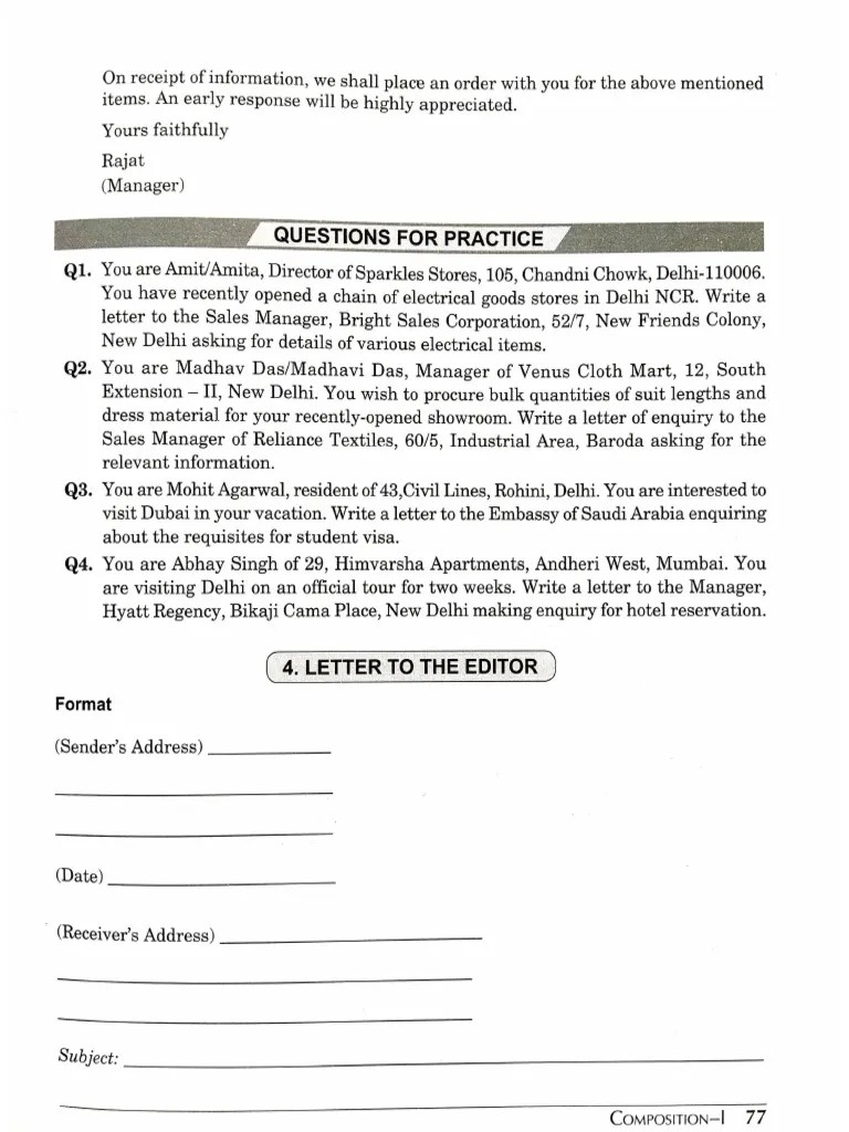 Letter To Editor Format And Samples | PDF